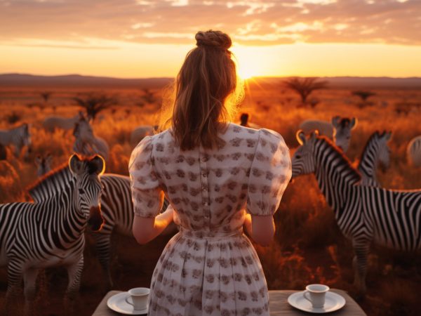 rear-view-young-woman-contemplating-view-zebras-having-sunset-dinner-walking-meadow (1)